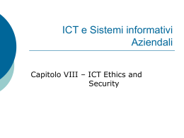 ICT e Sistemi informativi Aziendali - sistemi