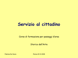 De Socio : Carta della qualit&agrave; dei servizi