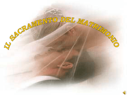 Il sacramento del matrimonio