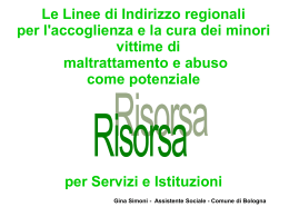 dott.ssa Gina Simoni, assistente sociale, Comune di Bologna