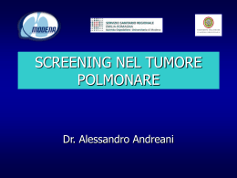 SCREENING NEL TUMORE POLMONARE