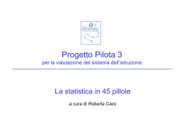 5) statistica in 45 pillole
