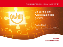 Segretario Generale Fondazione ABIO Italia Onlus