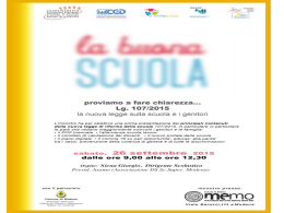 memo 26 sett legge 107 2015