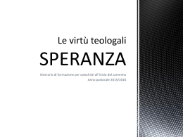 la presentazione in