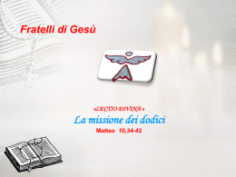 La Lectio Divina Matteo 10,34-42