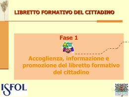 Slide 1 - Valico validazione libretto formativo