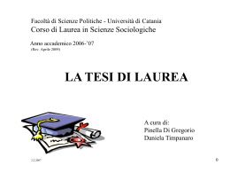 Corso redazione tesi