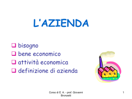 lezione 1 - Dipartimento di Scienze Politiche e Sociali