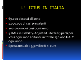 L`ictus in Italia