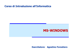 Introduzione a Windows - ICAR-CNR