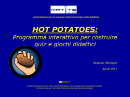 Presentazione Hotpotatoes
