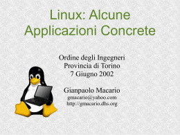 Linux: Perche`? - Gianpaolo Macario