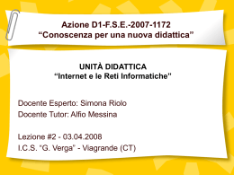 Lezione N. 2 05-04-08