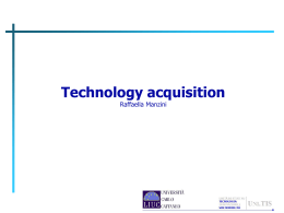 organizzazione e gestione delle collaborazioni tecnologiche