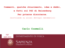 Una presentazione in Power Point di alcuni punti della Meccanica