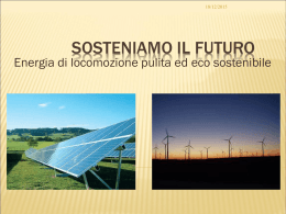 Energia di locomozione pulita ed eco sostenibile