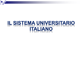 Il sistema universitario italiano, principali atenei lombardi e attività di