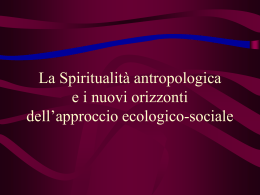 Spiritualita antropologica 1