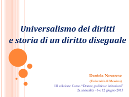 Novarese - Universit&agrave; degli Studi di Messina