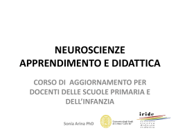 neuroscienze apprenndimento e didattica file ppt