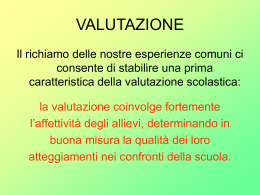 La valutazione