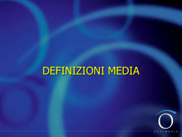Definizioni Media