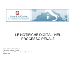 Notifiche Digitali nel settore penale - G.M. Staiano