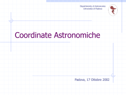 Lezione1Ciroi - Dipartimento di Fisica e Astronomia