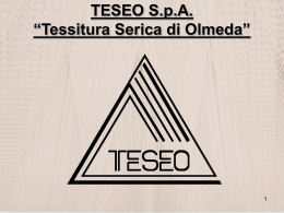 TESEO S.p.A. Tessitura Serica di Olmeda