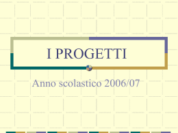 I PROGETTI