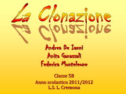 La clonazione