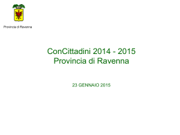 Slide del primo incontro (27 gennaio 2015)