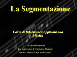 La segmentazione