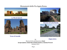 via appia - del programma UNESCO dov`&egrave; tuo fratello?