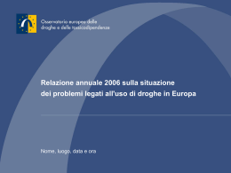 Relazione annuale 2006