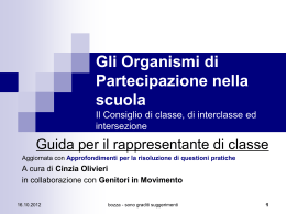 Guida per il Rappresentate di Classe