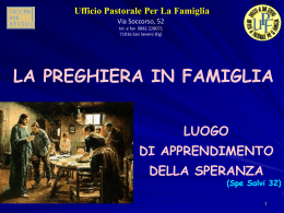 La preghiera in famiglia