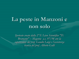 La peste in Manzoni e non solo