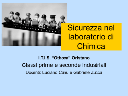 Sicurezza nel laboratorio di Chimica