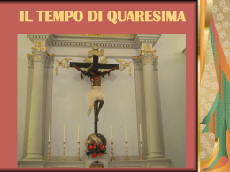 IL TEMPO DI QUARESIMA - Pie Discepole del Divin Maestro