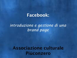 Andrea Terranova Introduzione a Facebook