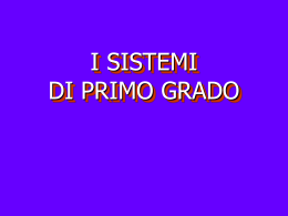 Sistemi lineari