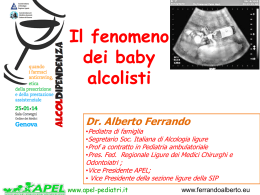 Craving, Alcol, Feto alcolica, Baby alcolisti. Ferrando