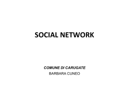 una rete sociale (social network)
