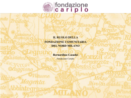 intervento Dottor Casadei - Fondazione Comunitaria Nord Milano