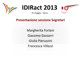 IDIRact 2013 - Sessione Segretari