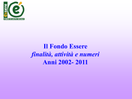 Presentazione del fondo essere