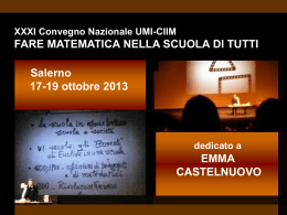 Dedicato a Emma Castelnuovo