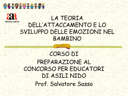 La teoria dell`attaccamento e l`inserimento al nido